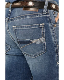 Ariat Men's M4 Walden Claudio Medium Wash Stretch Relaxed Straight Jeans -Little Wild Horse Shop 2000371953 400 P3