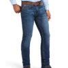 Ariat Men's M8 Kelton Bodine Medium Wash Modern Tek Stretch Slim Leg Jeans