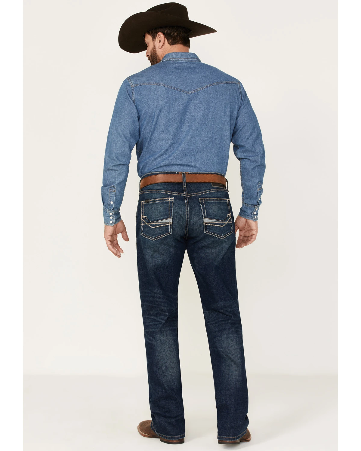 Ariat Men's M4 Ford Quentin Stretch Relaxed Bootcut Jeans 3 Ariat Men's M4 Ford Quentin Stretch Relaxed Bootcut Jeans - Image 3