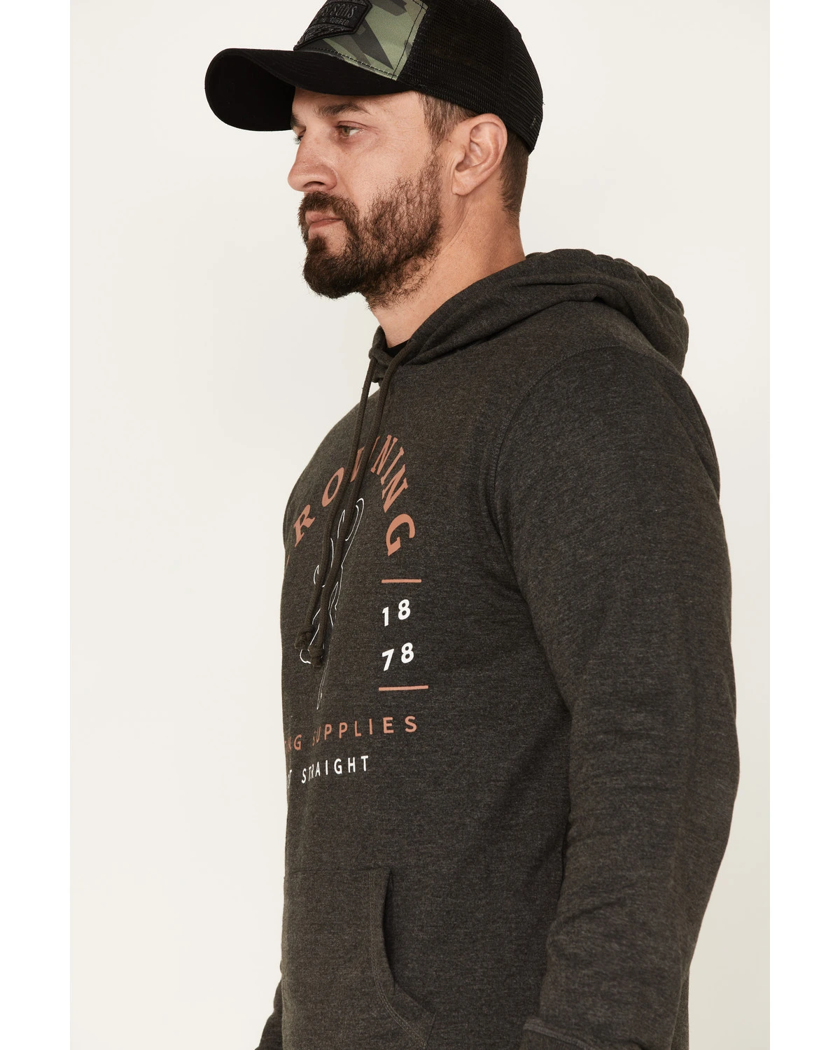 Browning Men's Shoot Straight Carter 2.0 Graphic Long Sleeve Hooded Sweatshirt 2 Browning Men's Shoot Straight Carter 2.0 Graphic Long Sleeve Hooded Sweatshirt - Image 2