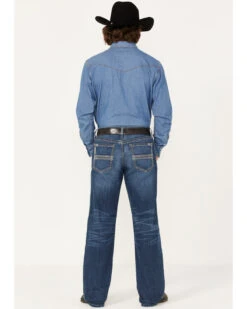 Cinch Men's Grant Medium Wash Relaxed Bootcut Performance Jeans -Little Wild Horse Shop 2000373442 402 P3