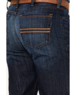 Cinch Men's Silver Label Dark Wash Slim Straight Performance Jeans -Little Wild Horse Shop 2000373443 402 P4