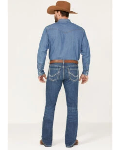 Cinch Men's Ian Medium Wash Slim Bootcut Performance Jeans 6 Cinch Men's Ian Medium Wash Slim Bootcut Performance Jeans -Little Wild Horse Shop 2000373497 402 P3