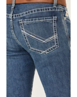 Cinch Men's Ian Medium Wash Slim Bootcut Performance Jeans 7 Cinch Men's Ian Medium Wash Slim Bootcut Performance Jeans -Little Wild Horse Shop 2000373497 402 P4