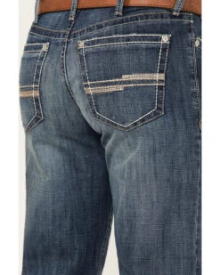 Cinch Men's White Label Dark Wash Relaxed Straight Performance Jeans -Little Wild Horse Shop 2000373498 402 P4