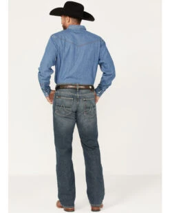 Ariat Men's M5 Louisville Seneca Medium Wash Stretch Straight Leg Jeans -Little Wild Horse Shop 2000373699 400 P4