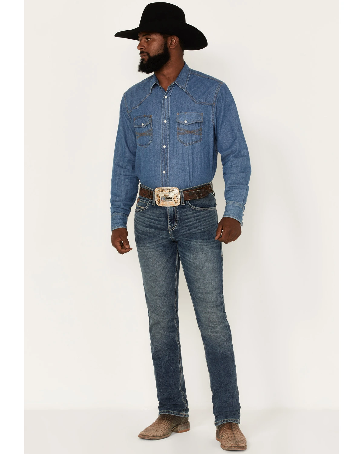 Ariat Men's M8 Texarcana Judson Medium Wash Modern Slim Straight Jeans 1 Ariat Men's M8 Texarcana Judson Medium Wash Modern Slim Straight Jeans