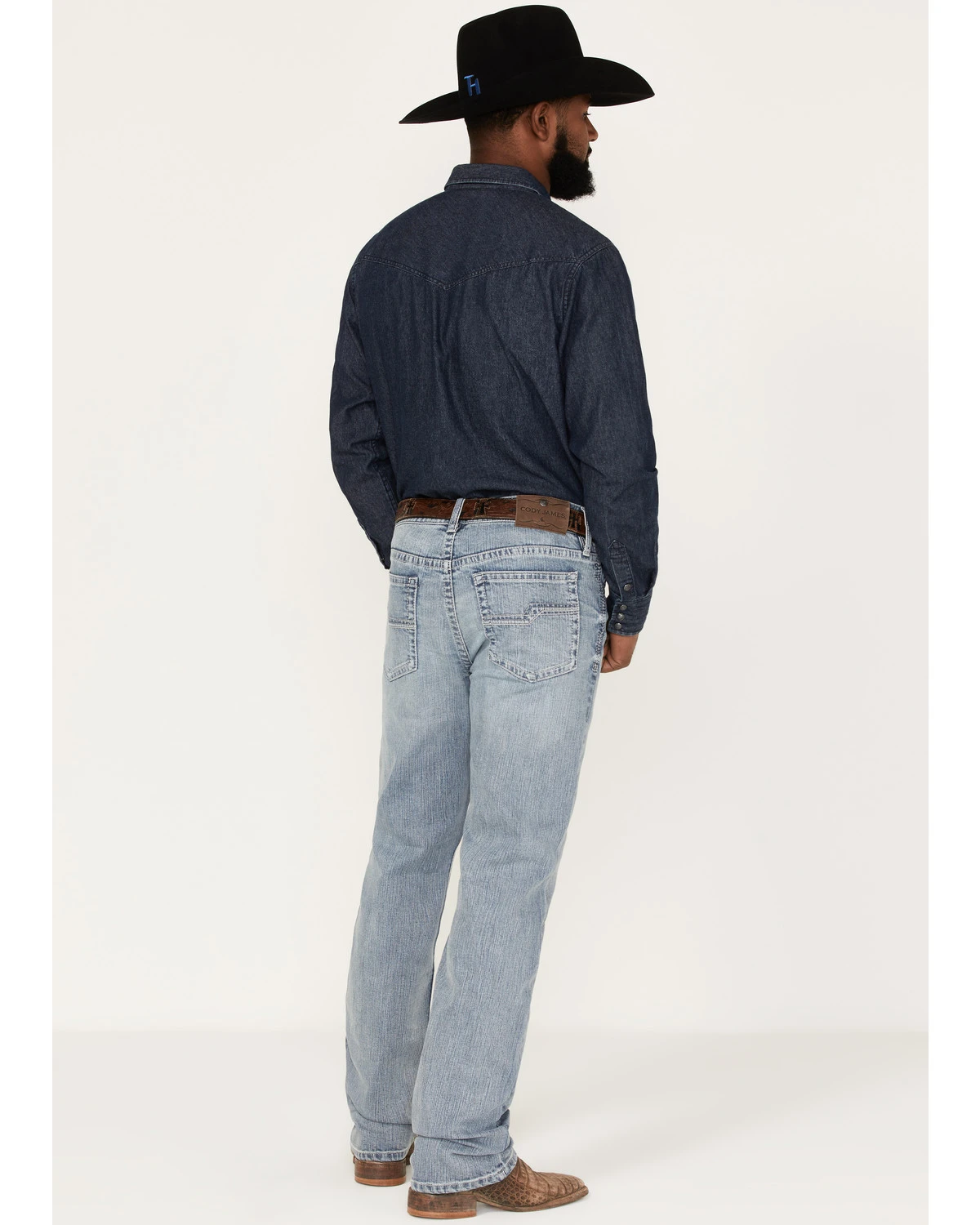 Cody James Men's Walker Light Wash Slim Straight Stretch Jeans 3 Cody James Men's Walker Light Wash Slim Straight Stretch Jeans - Image 3