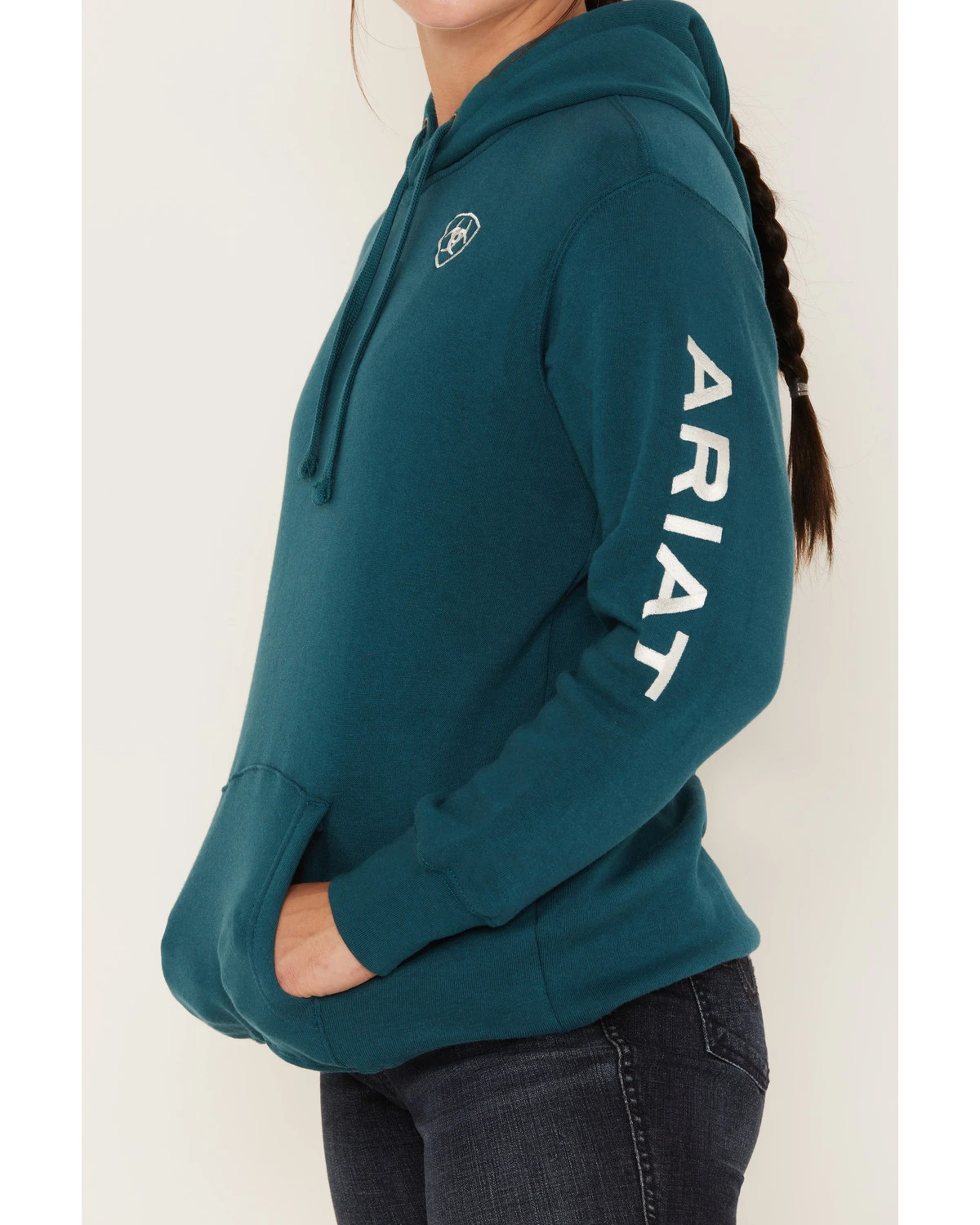 Ariat Women's Embroidered Logo Hoodie 3 Ariat Women's Embroidered Logo Hoodie - Image 3