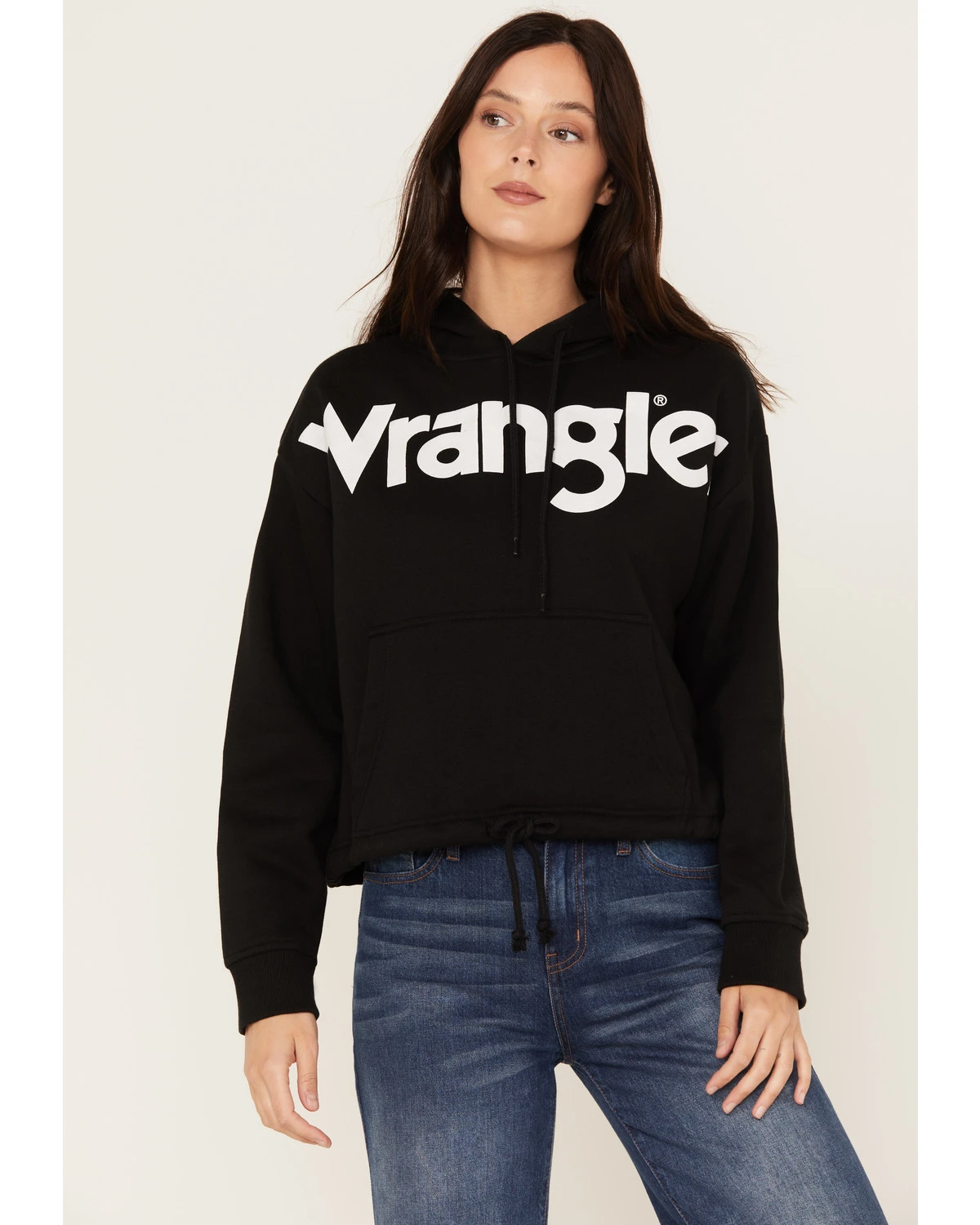 Wrangler Retro Women's Bold Logo Cropped Hoodie 1 Wrangler Retro Women's Bold Logo Cropped Hoodie