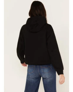 Wrangler Retro Women's Bold Logo Cropped Hoodie 7 Wrangler Retro Women's Bold Logo Cropped Hoodie -Little Wild Horse Shop 2000374538 001 P4