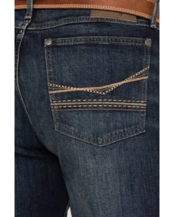 Wrangler 20x Men's 33MWX Iron Dark Wash Extreme Relaxed Straight Stretch Denim Jeans -Little Wild Horse Shop 2000374557 416 P4