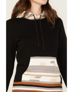 RANK 45 Women's Logo Southwestern Contrast Hoodie -Little Wild Horse Shop 2000374960 001 P3