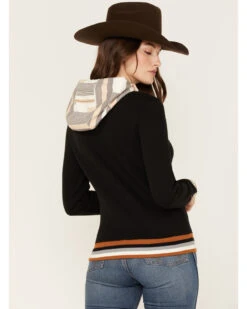 RANK 45 Women's Logo Southwestern Contrast Hoodie -Little Wild Horse Shop 2000374960 001 P4