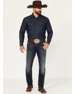 Rock & Roll Denim Men's Revolver Dark Vintage Slim Straight Dale Brisby Vintage 46' Jeans -Little Wild Horse Shop 2000375477 416 P3