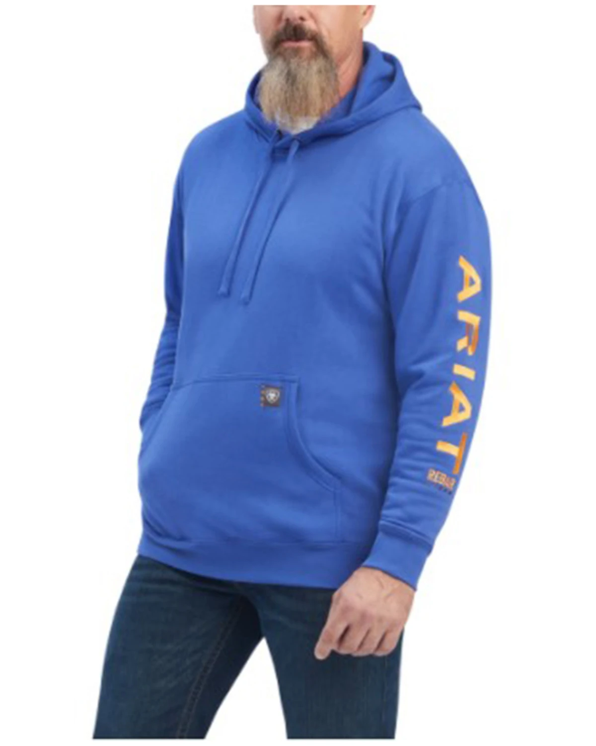 Ariat Men's Rebar Logo Sleeve Graphic Hooded Work Sweatshirt - Big & Tall 1 Ariat Men's Rebar Logo Sleeve Graphic Hooded Work Sweatshirt - Big & Tall