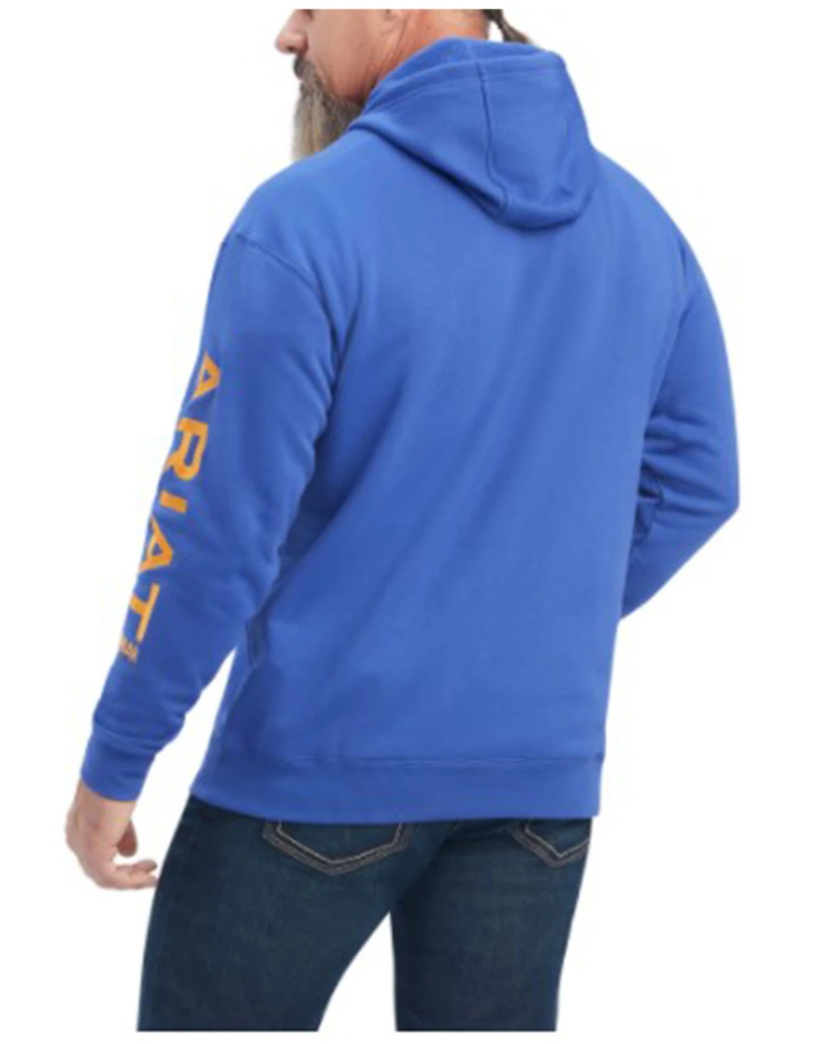 Ariat Men's Rebar Logo Sleeve Graphic Hooded Work Sweatshirt - Big & Tall 2 Ariat Men's Rebar Logo Sleeve Graphic Hooded Work Sweatshirt - Big & Tall - Image 2
