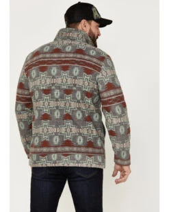 Powder River Outfitters Men's 1/2 Zip Southwestern Print Fleece Sweatshirt -Little Wild Horse Shop 2000376231 022 P4
