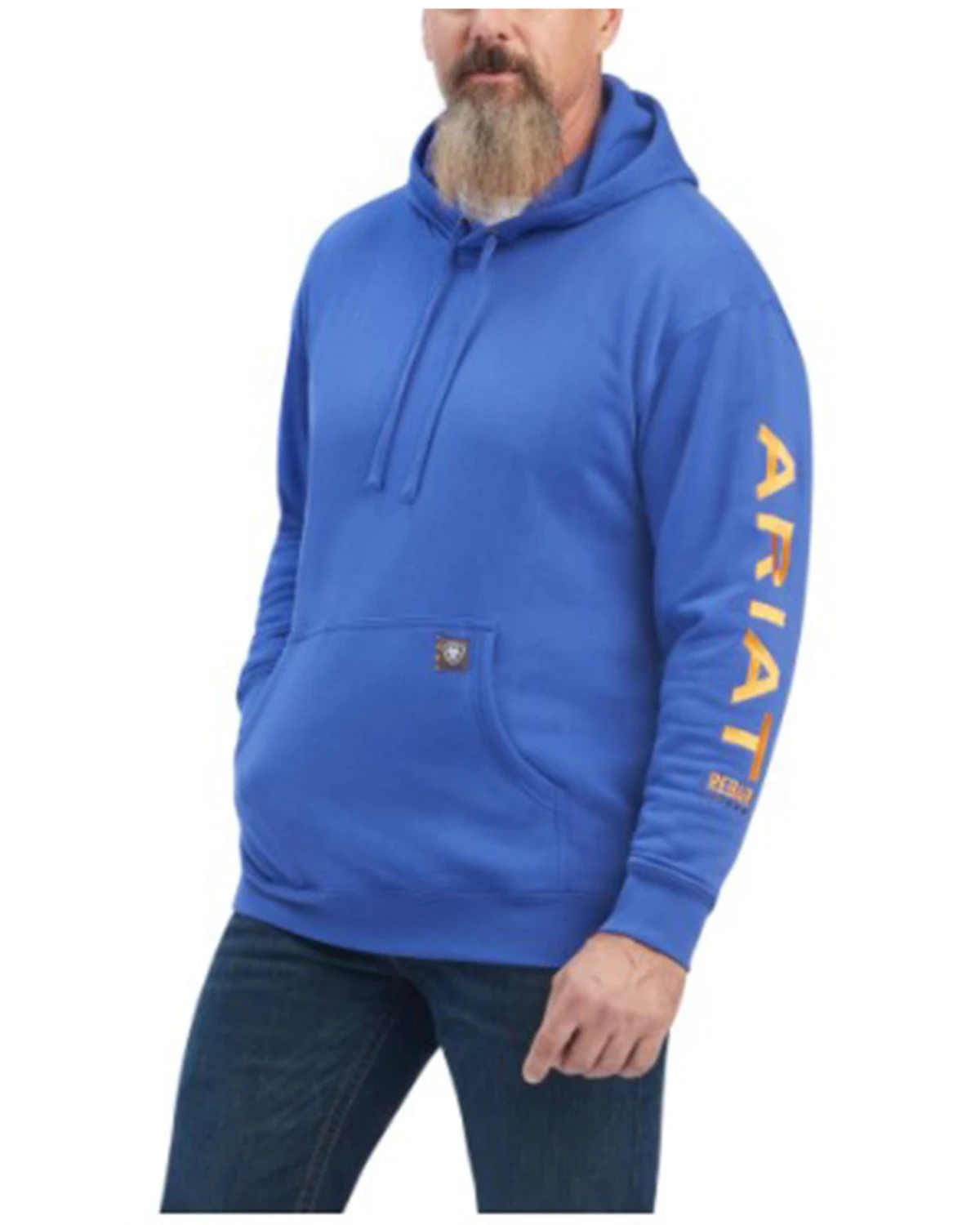 Ariat Men's Rebar Logo Sleeve Graphic Hooded Work Sweatshirt 1 Ariat Men's Rebar Logo Sleeve Graphic Hooded Work Sweatshirt