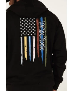 Howitzer Men's We Honor Patriotic Hooded Sweatshirt -Little Wild Horse Shop 2000377271 001 P4