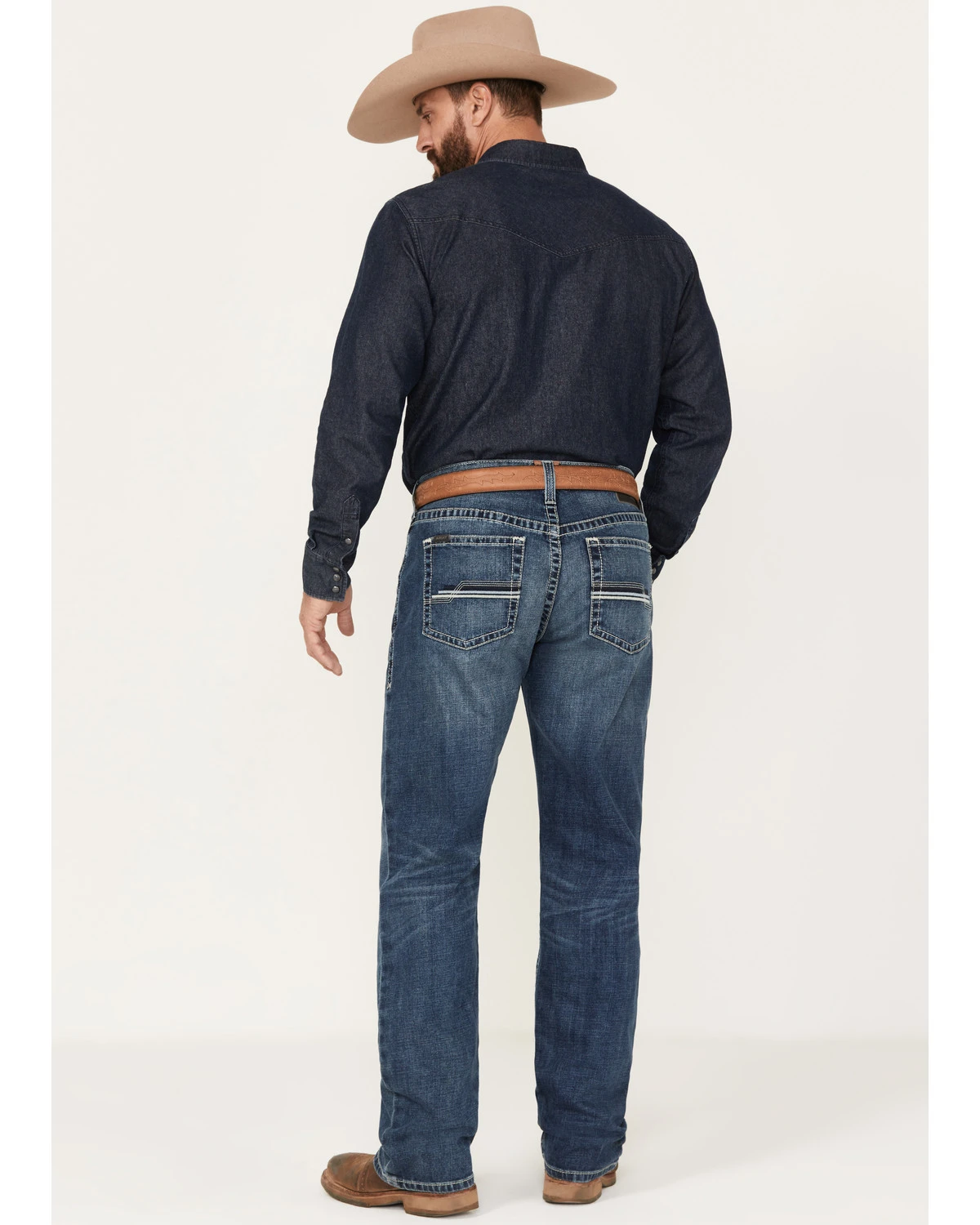 Ariat Men's M2 Traditional Relaxed Destin Medium Wash Relaxed Bootcut Stretch Denim Jeans 3 Ariat Men's M2 Traditional Relaxed Destin Medium Wash Relaxed Bootcut Stretch Denim Jeans - Image 3