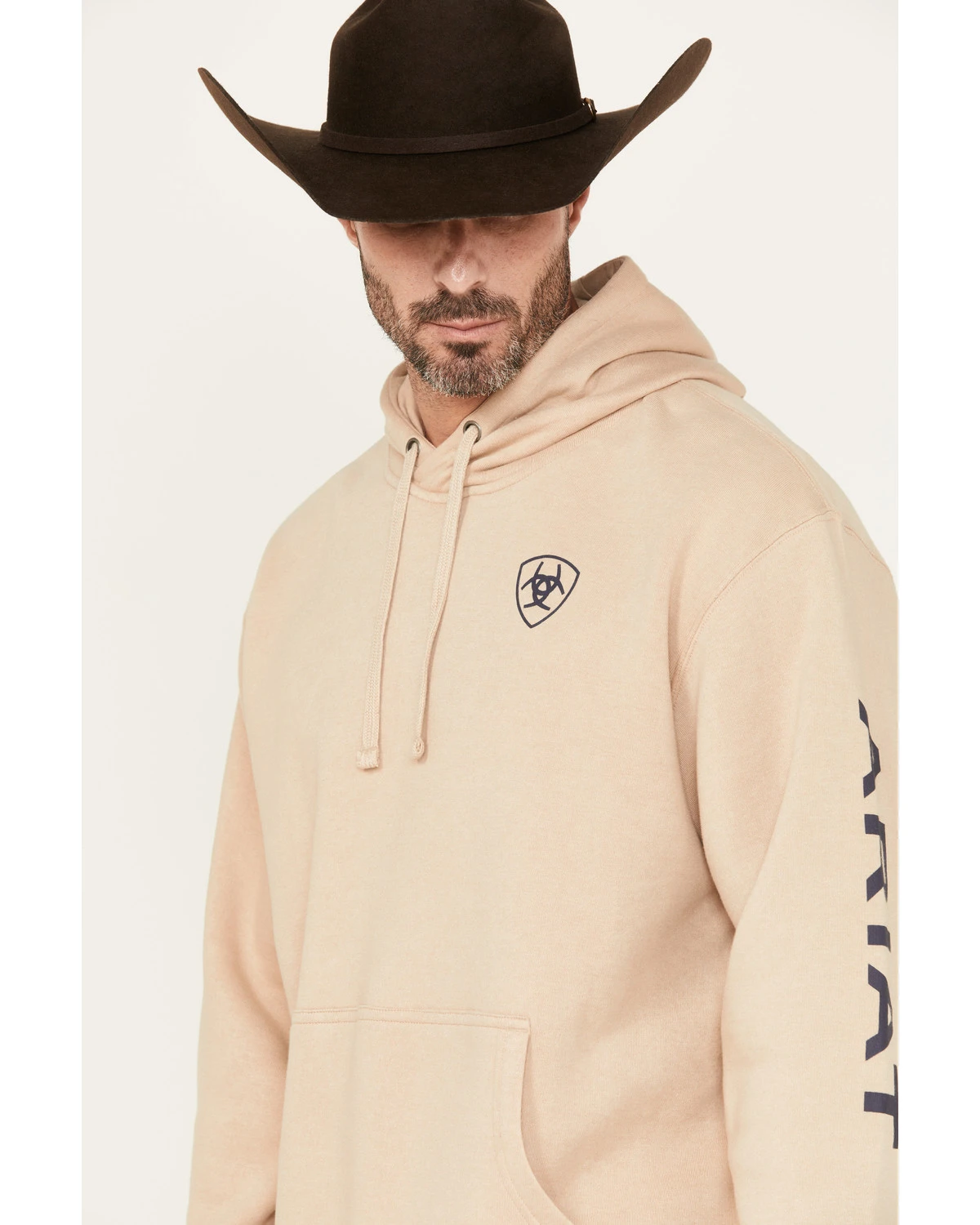 Ariat Men's Logo Hooded Sweatshirt 2 Ariat Men's Logo Hooded Sweatshirt - Image 2