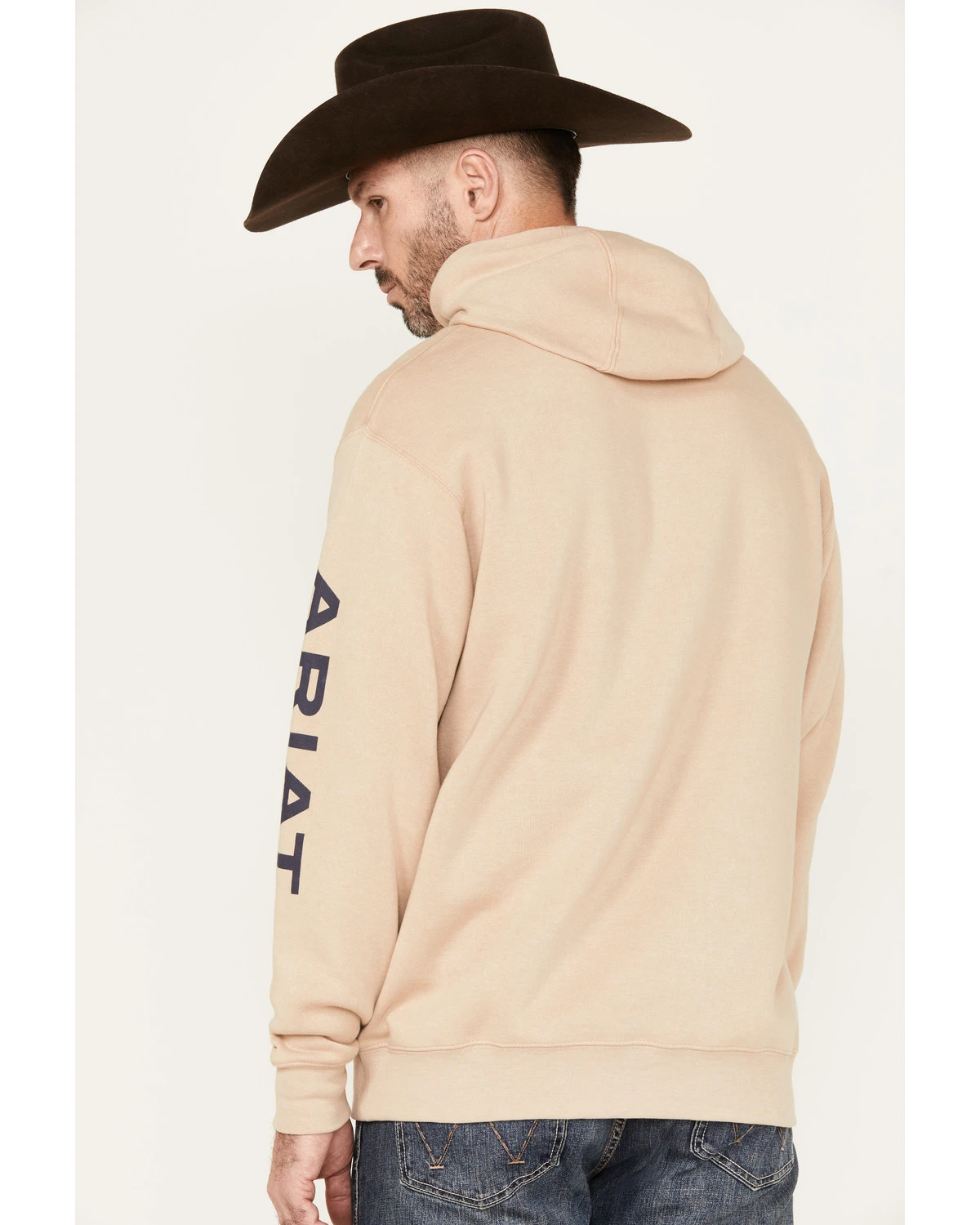 Ariat Men's Logo Hooded Sweatshirt 4 Ariat Men's Logo Hooded Sweatshirt - Image 4