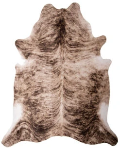 Carstens Home Small Faux Cowhide Medium Brindle Rug