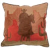 Carstens Home Cowboy Silhouette Desert Scene Decorative Throw Pillow