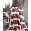 Carstens Home Americana Plush Sherpa Throw Blanket