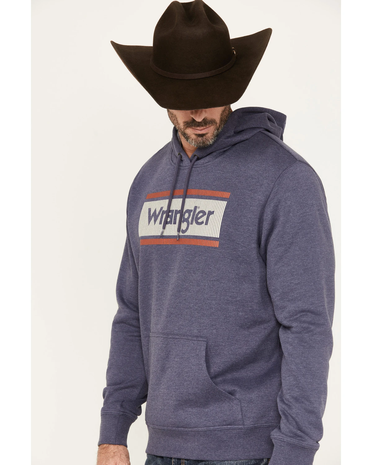 Wrangler Men's Logo Tag Hooded Sweatshirt 2 Wrangler Men's Logo Tag Hooded Sweatshirt - Image 2