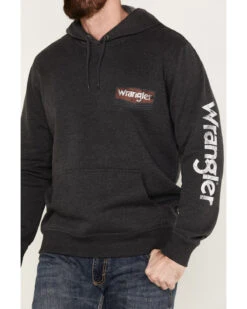 Wrangler Men's Logo Hooded Sweatshirt -Little Wild Horse Shop 2000378473 001 P3