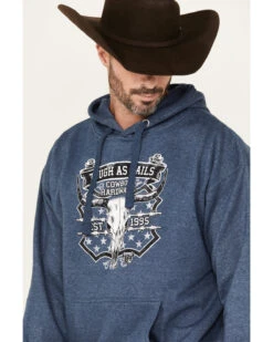 Cowboy Hardware Men's Tough As Nails Skull Graphic Hooded Sweatshirt -Little Wild Horse Shop 2000378838 400 P3