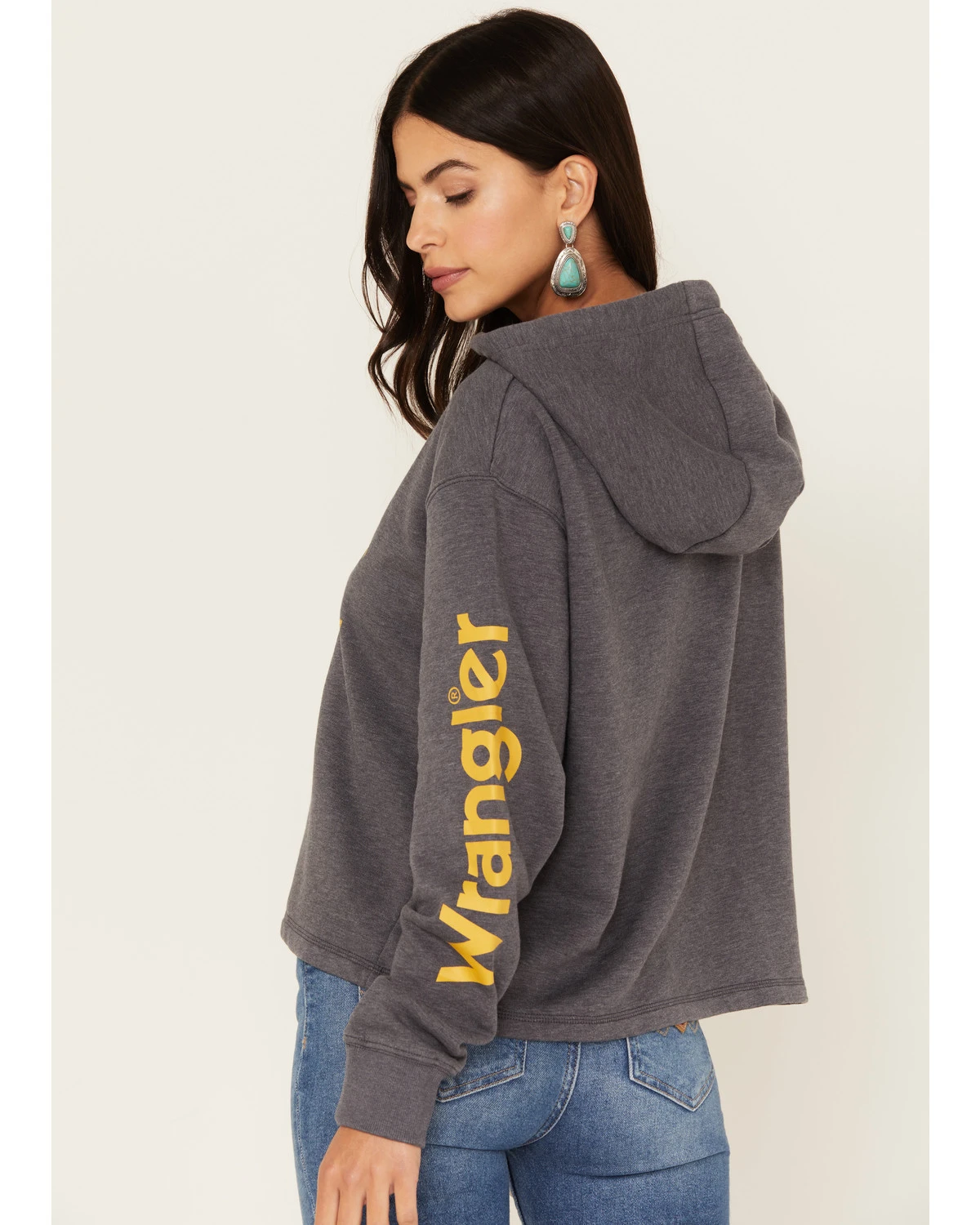 Wrangler Women's Yellowstone® Cropped Hoodie 4 Wrangler Women's Yellowstone® Cropped Hoodie - Image 4