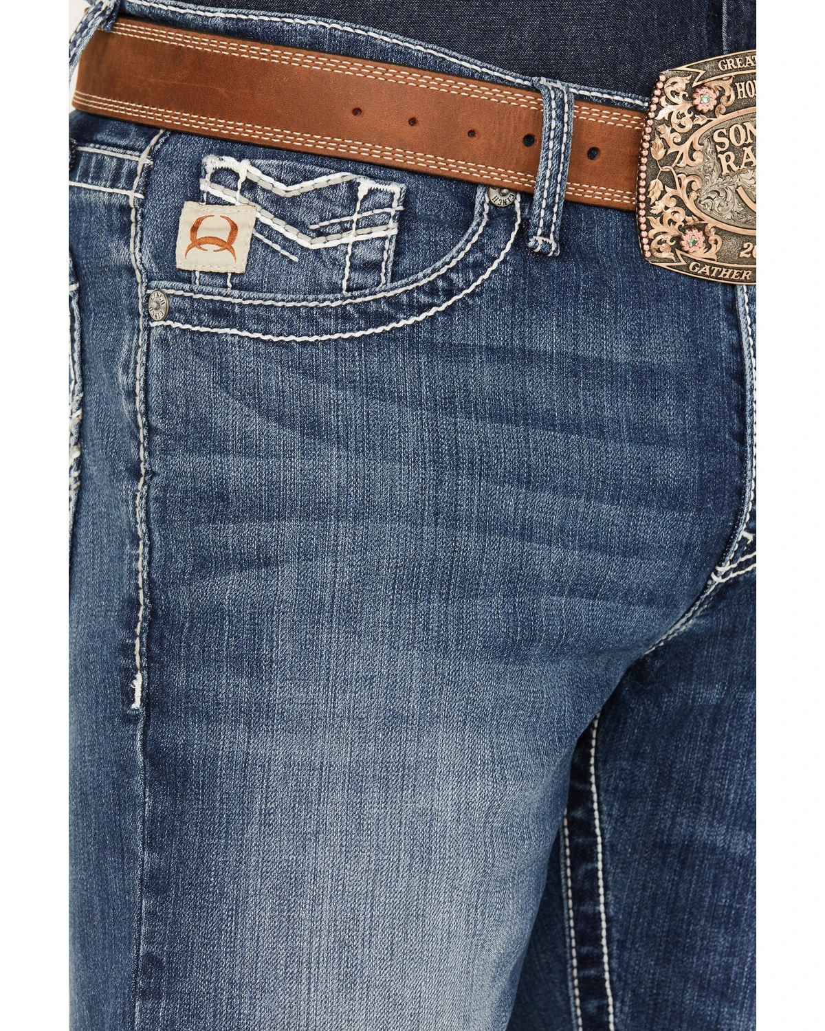 Cinch Men's Ian Medium Stonewash Slim Boot Performance Stretch Denim 2 Cinch Men's Ian Medium Stonewash Slim Boot Performance Stretch Denim - Image 2