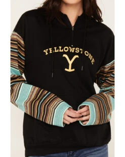 Changes Women's Serape Striped Yellowstone Hoodie -Little Wild Horse Shop 2000382609 442 P3
