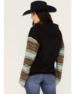 Changes Women's Serape Striped Yellowstone Hoodie -Little Wild Horse Shop 2000382609 442 P4