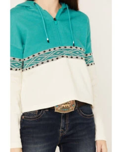 RANK 45 Women's Half Zip Hooded Pullover 6 RANK 45 Women's Half Zip Hooded Pullover -Little Wild Horse Shop 2000382876 442 P3