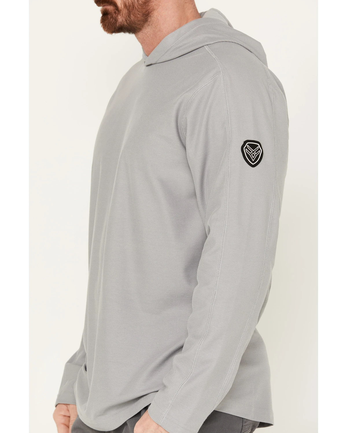 Hawx Men's UPF Long Sleeve Hooded Work Shirt 3 Hawx Men's UPF Long Sleeve Hooded Work Shirt - Image 3