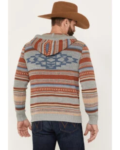 Pendleton Men's Medallion Striped Hooded Pullover -Little Wild Horse Shop 2000383573 020 P4