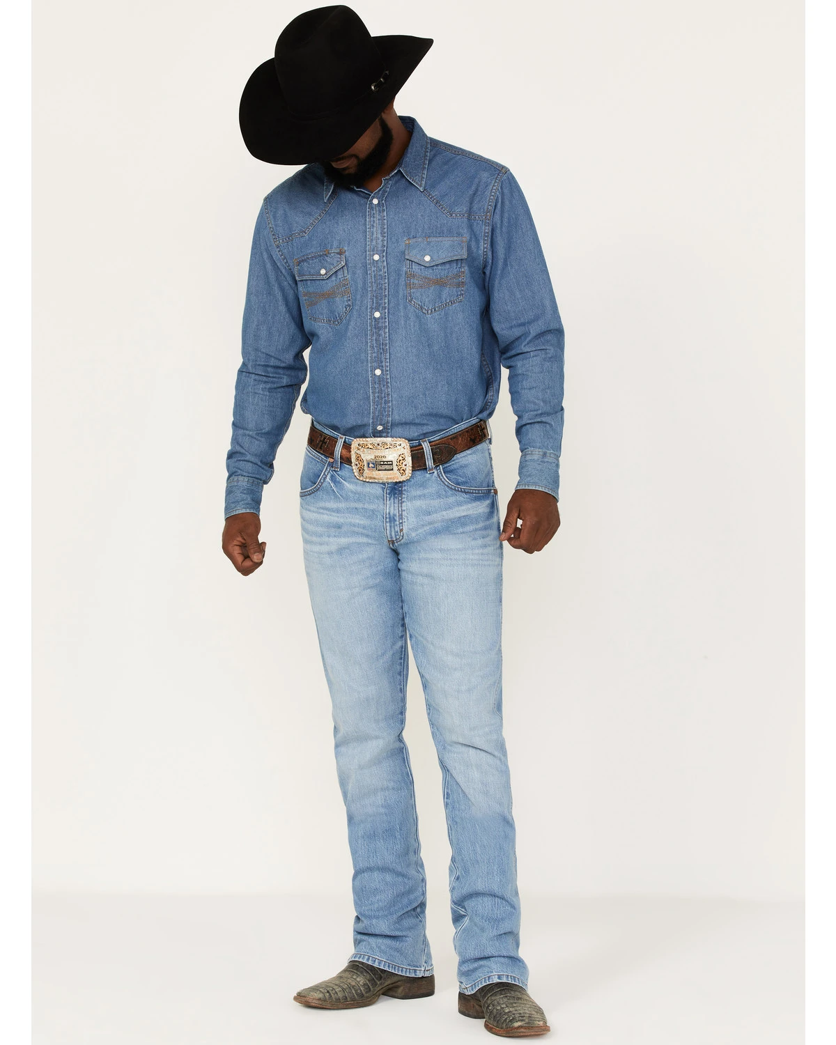 Wrangler Retro Men's Codigo Light Wash Slim Bootcut Stretch Denim Jeans - Long 1 Wrangler Retro Men's Codigo Light Wash Slim Bootcut Stretch Denim Jeans - Long