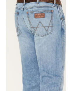 Wrangler Retro Men's Codigo Light Wash Slim Bootcut Stretch Denim Jeans - Long 7 Wrangler Retro Men's Codigo Light Wash Slim Bootcut Stretch Denim Jeans - Long -Little Wild Horse Shop 2000384267 400 P4