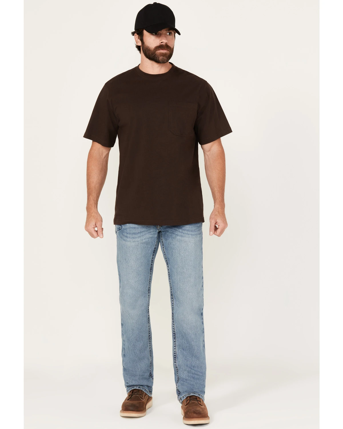 Ariat Men's Rebar M5 DuraStretch Edge Medium Wash Straight Stretch Denim Jeans 1 Ariat Men's Rebar M5 DuraStretch Edge Medium Wash Straight Stretch Denim Jeans