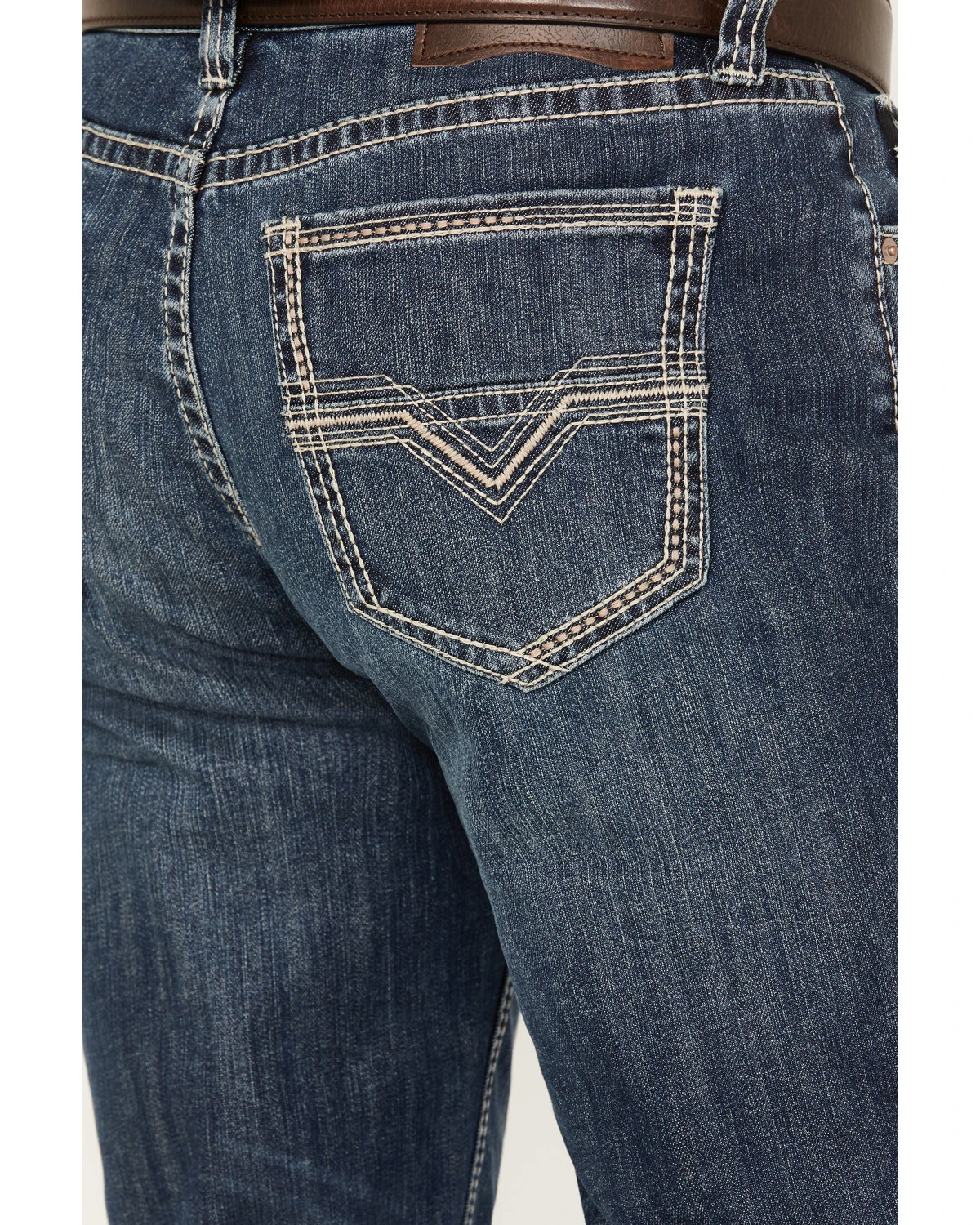 Rock & Roll Denim Men's Double Barrel Medium Vintage Wash Relaxed Bootcut Reflex Denim Jeans 2 Rock & Roll Denim Men's Double Barrel Medium Vintage Wash Relaxed Bootcut Reflex Denim Jeans - Image 2