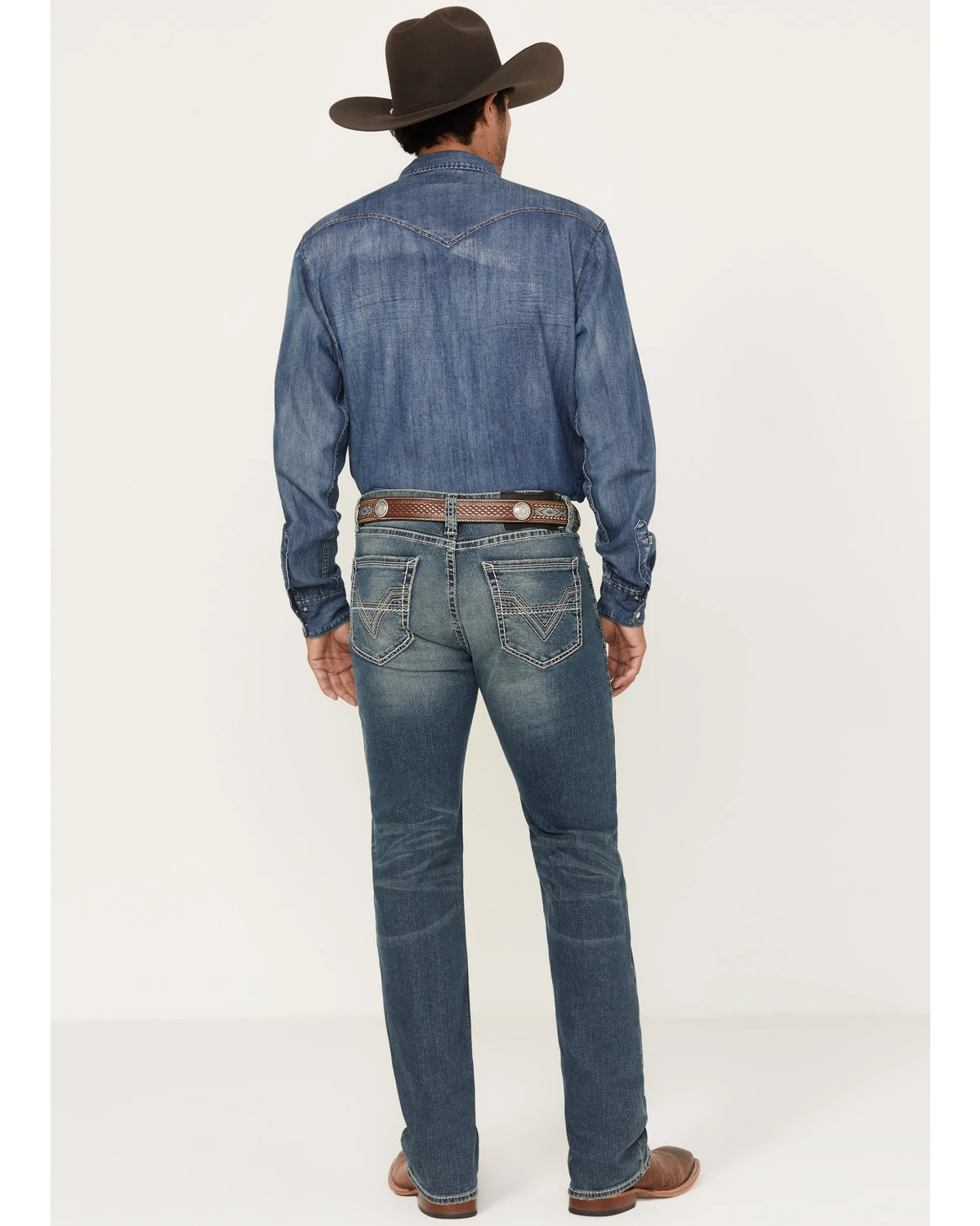 Rock & Roll Denim Men's Revolver Medium Vintage Wash Slim Straight Reflex Denim Jeans 1 Rock & Roll Denim Men's Revolver Medium Vintage Wash Slim Straight Reflex Denim Jeans