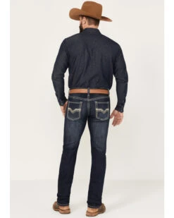 Rock & Roll Denim Men's Rifle Dark Vintage Wash Skinny Reflex Denim Jeans