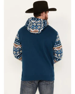 RANK 45 Men's Southwestern Hooded Sweatshirt -Little Wild Horse Shop 2000386234 442 P4