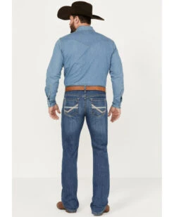 Cinch Men's Ian Medium Stonewash Slim Boot Performance Stretch Denim Jeans -Little Wild Horse Shop 2000386396 402 P3