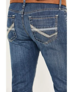 Cinch Men's Ian Medium Stonewash Slim Boot Performance Stretch Denim Jeans -Little Wild Horse Shop 2000386396 402 P4