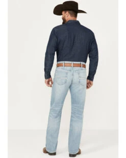 Cinch Men's White Label Light Wash Relaxed Straight Stretch Performance Denim Jeans 6 Cinch Men's White Label Light Wash Relaxed Straight Stretch Performance Denim Jeans -Little Wild Horse Shop 2000386397 402 P3